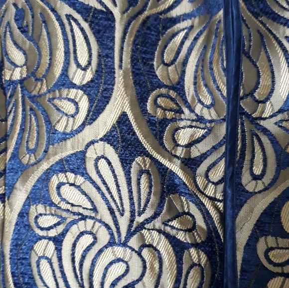 Sigrid Olsen Signature Open Front Blazer Coat Jacket Indigo Combo NWT size M - Picture 7 of 13